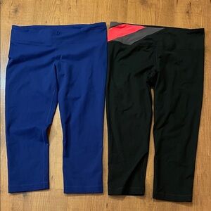 Women’s Under Armour Blue and Black Leggings